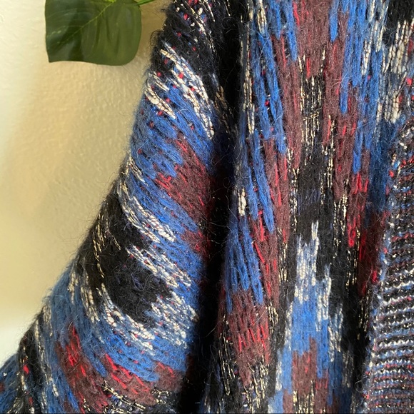 MAJE knitwear intarsia-knit zig zag cardigan coat - Picture 8 of 11